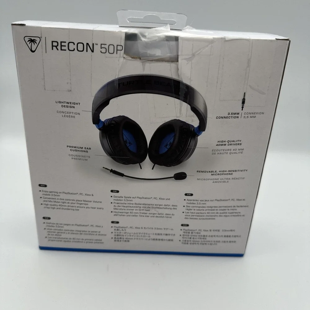 Turtle Beach Recon 50P Wired Multiplatform Gaming Headset With Microphone For Pl